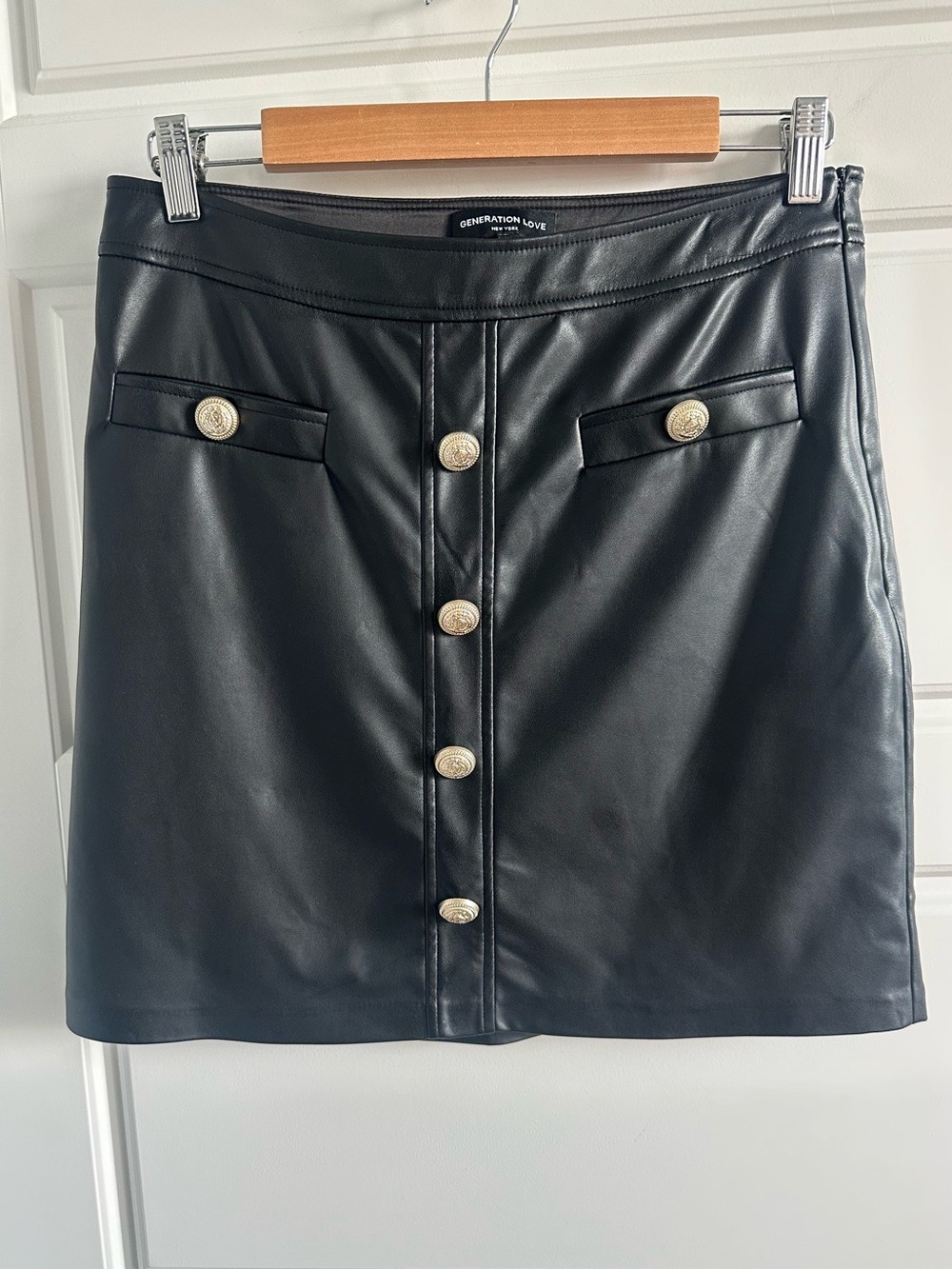 Generation Love Vegan Leather Mini Skirt